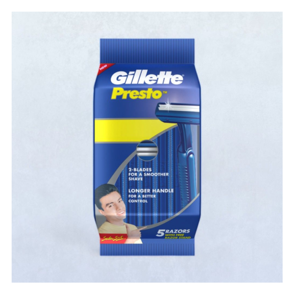 Gillette Presto Ready Shaver 5 Blades- HVS1015