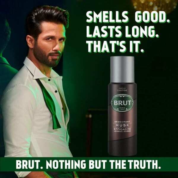 Brut Musk Deodorant Spray For Men, Long-Lasting Musky Fragrance, Imported- DEU1024 - Image 3
