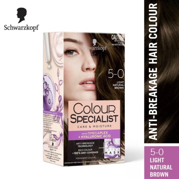 Schwarzkopf Colour Specialist Permanent Hair Colour 5-0 Light Natural Brown- YSX1035