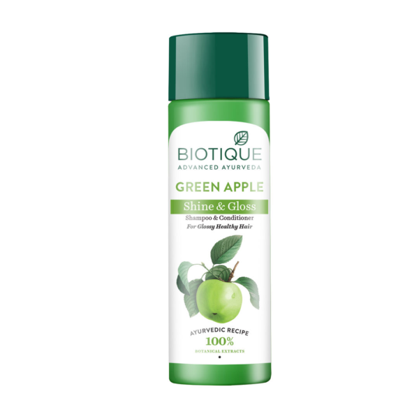 Biotique Green Apple Shine & Gloss Shampoo With Conditioner- DCE1057