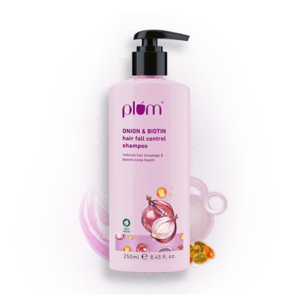 Plum Onion And Biotin Sulphate-Free & Paraben-Free Shampoo- DCE1060