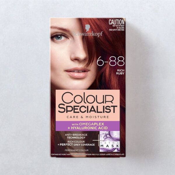 Schwarzkopf Colour Specialist Permanent Hair Colour 6-88 Rich Ruby- YSX1039