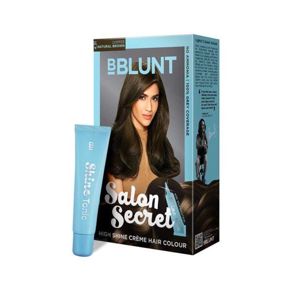 Bblunt Salon Secret High Shine Creme Hair Colour Coffee Natural Brown- YSX1042