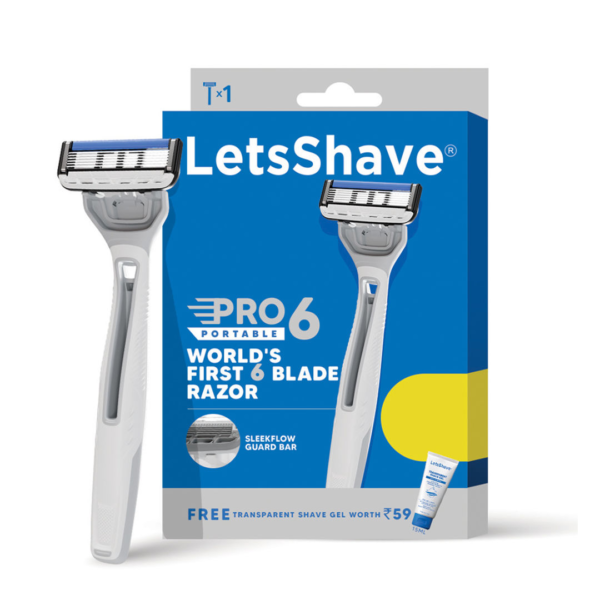 LetsShave Pro 6 Premium Disposable Shaving Razor For Men- HVS1021