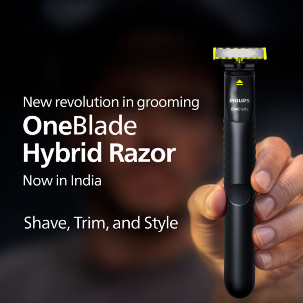 Philips New OneBlade Hybrid Razor| Shave, Trim & Style|No Nicks & Cuts, Dual sided blade QP1424/10- LYF1001 - Image 2
