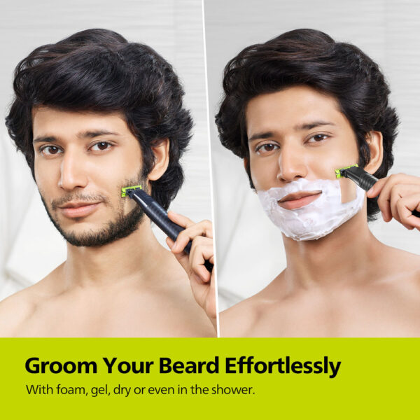 Philips New OneBlade Hybrid Razor| Shave, Trim & Style|No Nicks & Cuts, Dual sided blade QP1424/10- LYF1001 - Image 5