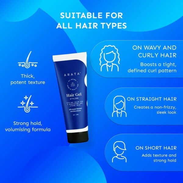 Arata Hair Styling Gel For Wet Look (Strong Hold)- LYF1004 - Image 3