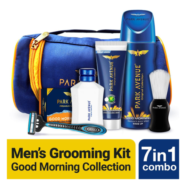 Park Avenue Good Morning 7in1 Premium Grooming Kit Gift For Men- LYF1005