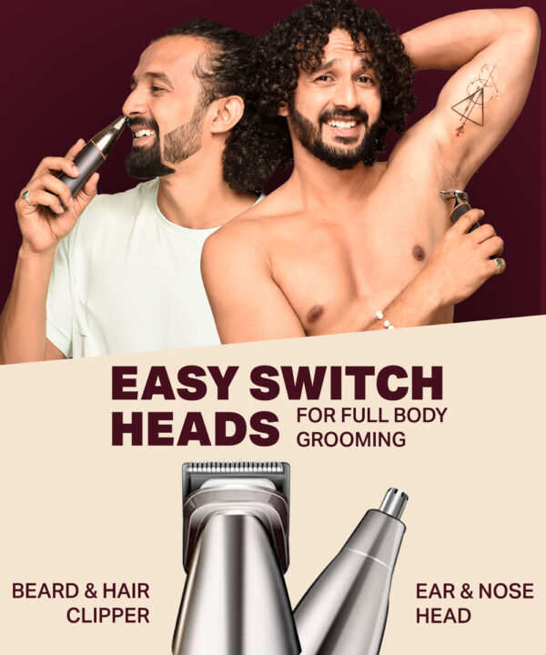 Bombay Shaving Company Premium Multi Grooming Trimmer For Men Multi Styling Rotary Comb | IPX6 Waterproof- LYF1008 - Image 4