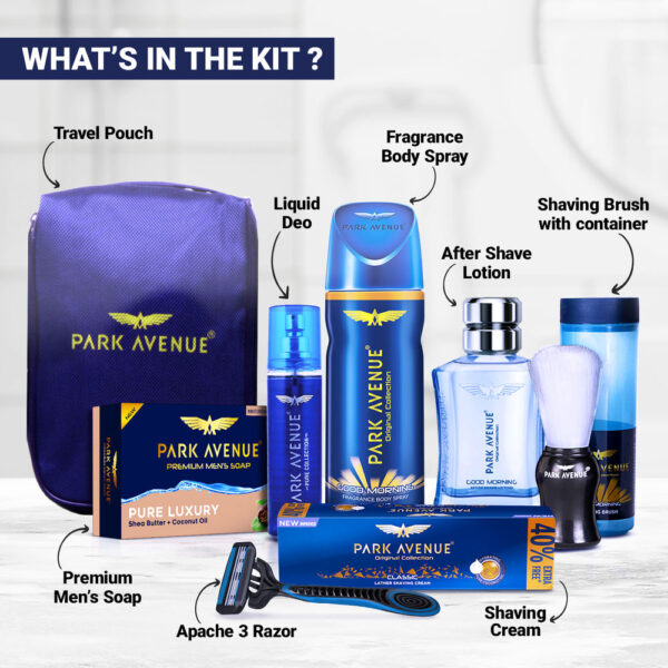 Park Avenue Luxury 8 In-1 Premium Grooming Kit Gift For Men- LYF1009 - Image 4