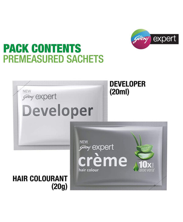 Godrej Expert Creme Hair Colour Natural Black (Pack of 4)- YSX1049 - Image 5
