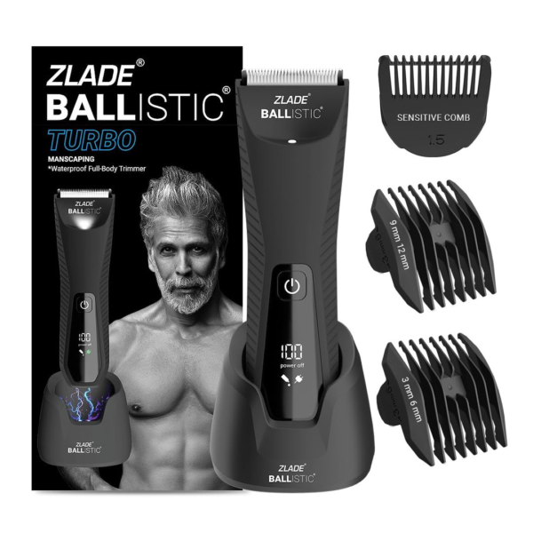 Zlade Ballistic TURBO 3.0 Full-Body Manscaping Trimmer for Men- LYF1014