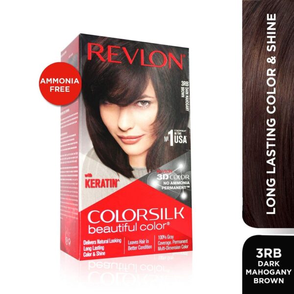 Revlon Colorsilk Hair Color with Keratin - Dark Mahogany Brown 3RB- YSX1052