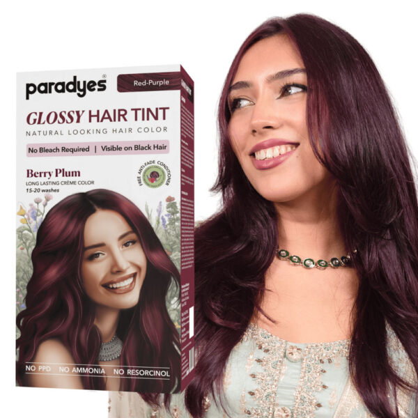 Paradyes No Bleach Berry Plum Glossy Hair Tint- YSX1055