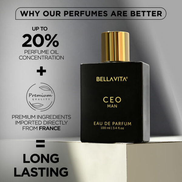 "Bella Vita Organic Ceo Man Eau De Parfum For Men Long-Lasting Hints Of Lemon And Sugar - XXF1012" - Image 5