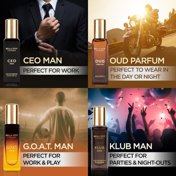 Bella Vita Organic Luxury Perfumes Gift Set For Men- XXF1023 - Image 4