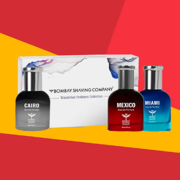 "Bombay Shaving Company Long Lasting Wanderlust Perfume Gift Kit For Men Pack Of 3 - XXF1024"