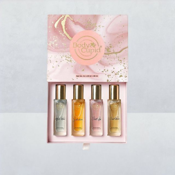 Body Cupid Luxury Perfume Gift Set for Her Long Lasting Fragrances - Pack of 4- XXF1042