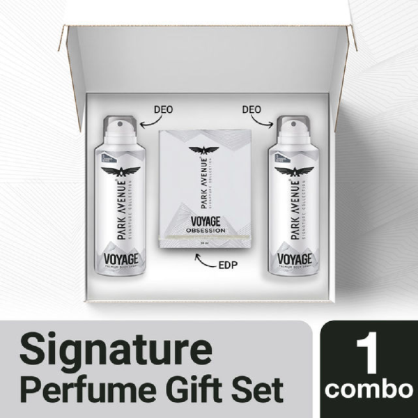 Park Avenue Signature Perfume Gift Set for Men 2 Deo + 1 Eau De perfume- XXF1065