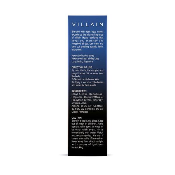 Villain Hydra Perfume 100 Ml - Eau De Parfum - Premium Long Lasting Fragrance Spray - Aquatic - XXF1076 - Image 4