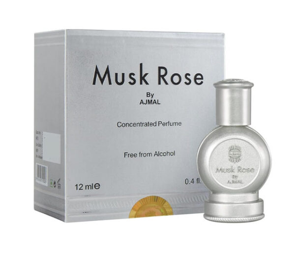 Ajmal Musk Rose Concentrated Floral Perfume Free From Alcohol For Unisex- XXF1089 - Image 4