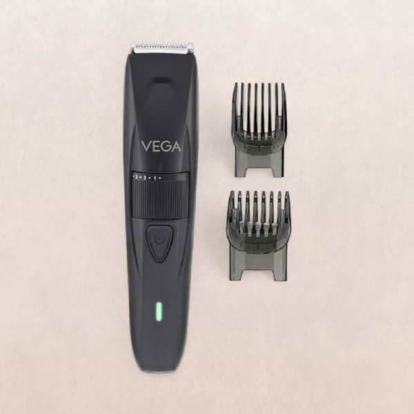 Vega Trimmer For Men with 90 Mins Runtime Stainless Steel Blades, Black (Power Lite, VHTH-38)- ZHC1004