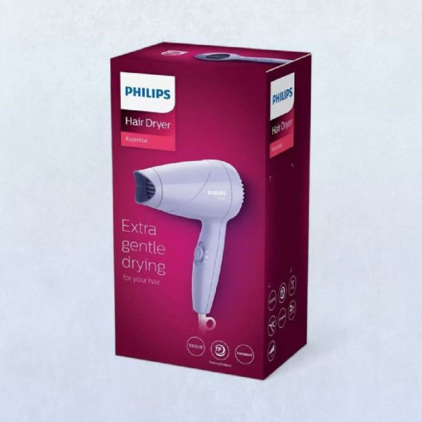 Philips Hair Dryer - Precise drying with narrow concentrator 1000 W ,ThermoProtect Technology HP8144/46- ZHC1012