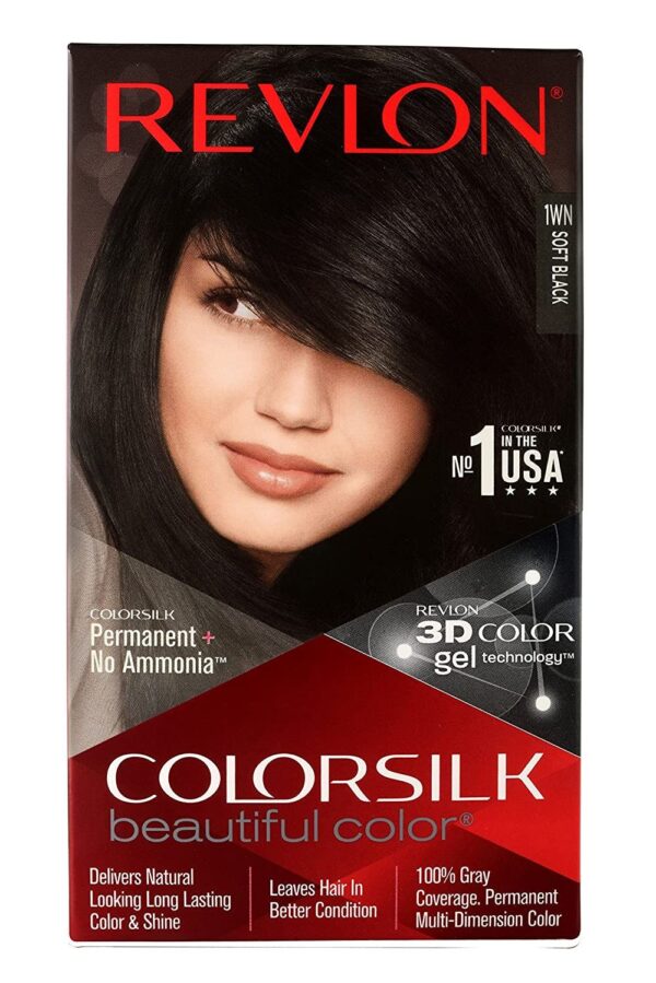 Revlon Colorsilk Hair Color with Keratin - Soft Black- YSX1056