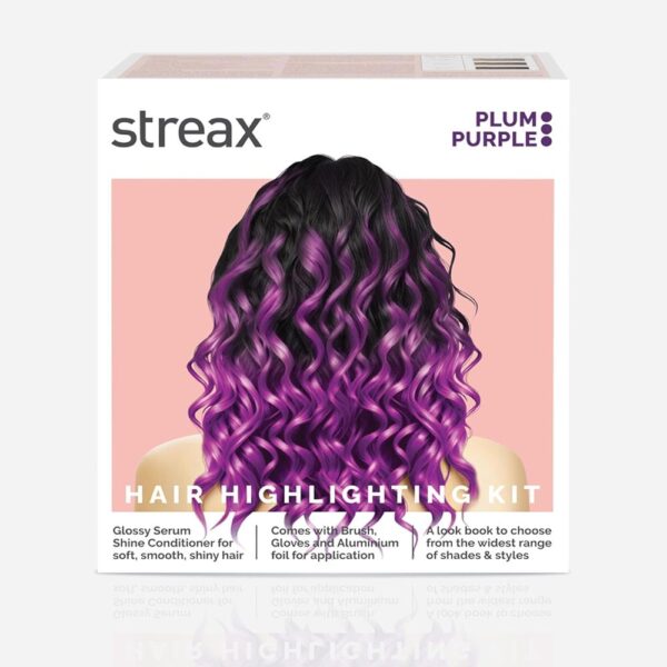 Streax Hair Colour Highlighting Kit Plum Purple For Women- YSX1063