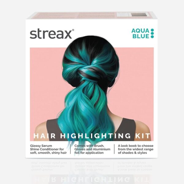 Streax Hair Colour Highlighting Kit Aqua Blue For Women- YSX1064