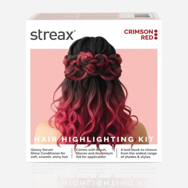 Streax Hair Colour Highlighting Kit Crimson Red For Women- YSX1066