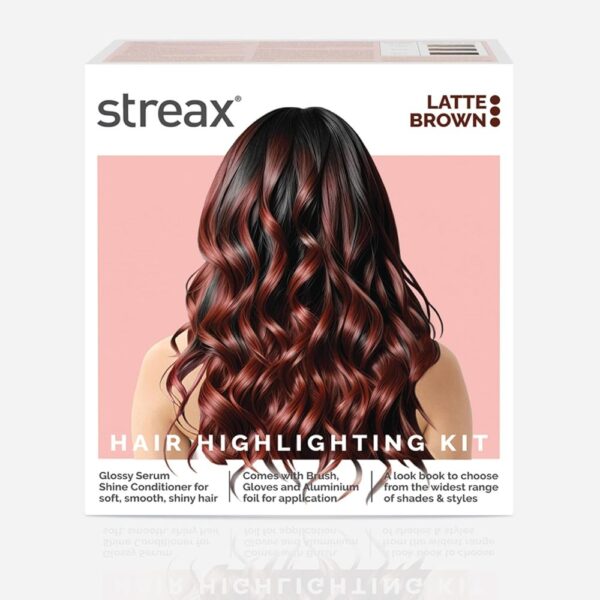 Streax Hair Colour Highlighting Kit Latte Brown For Women- YSX1068