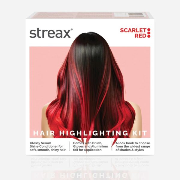 Streax Hair Colour Highlighting Kit Scarlet Red For Women- YSX1069