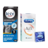 Veet Men Hair Removal Cream - Sensitive Skin(50gms) & Durex Air Condom - Ultra Thin Condoms(10pc) Combo- ZYP1008 - Image 2