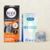 Veet Men Hair Removal Cream - Normal Skin (50gms) & Durex Invisible Condom - Super Ultra Thin Condoms(10pc) Combo- ZYP1013 - Image 2