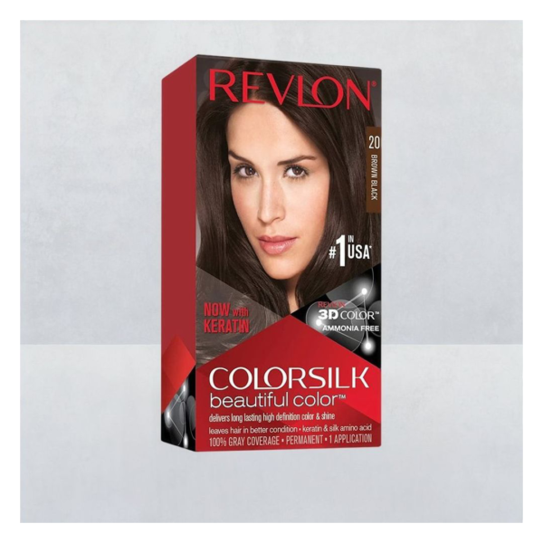 Revlon Colorsilk Beautiful Color 20 Brown Black Shade- YSX1046