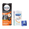 Veet Men Hair Removal Cream - Normal Skin (50gms) & Durex Air Condom - Ultra Thin Condoms(10pc) Combo- ZYP1023 - Image 2