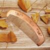 Handcrafted Wooden Hair Comb Round- ESF1010 - Image 4