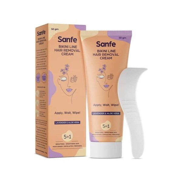 Sanfe Hair Removal Cream with Aloe Vera & Coconut Extracts Bikini Line Hair Removal- PHQ1002