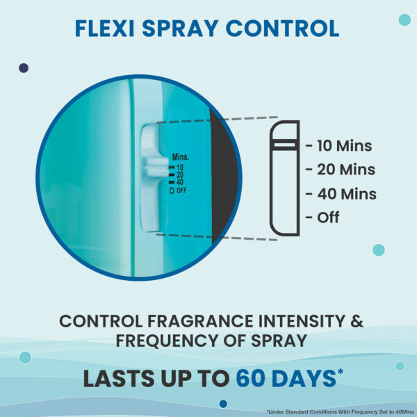 Godrej aer Matic Kit (Machine + 1 Refill) - Automatic Room Fresheners - Cool Surf Blue- VYE1003 - Image 3