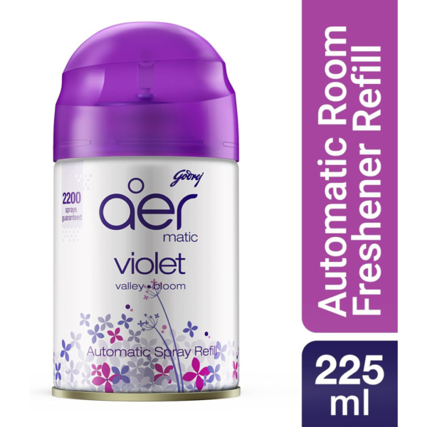 Godrej aer Matic Refill - Automatic Room Fresheners - Violet Valley Bloom- VYE1006