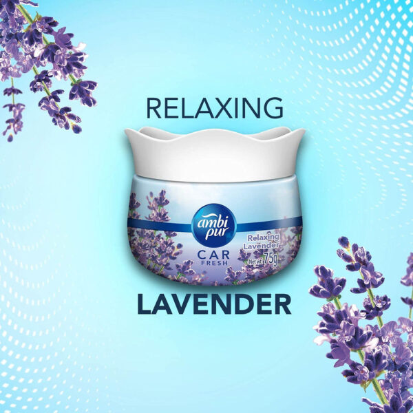 Ambi Pur Car Freshener Gel - Relaxing Lavender- VYE1009 - Image 4