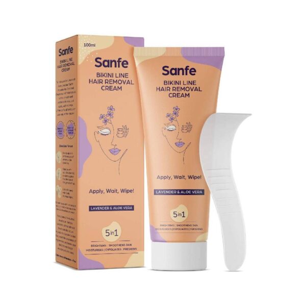 Sanfe Hair Removal Cream With Aloe Vera & Coconut Extracts Bikini Line Hair Removal- PHQ1013