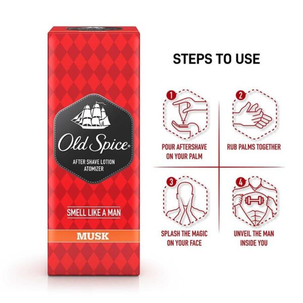 Old Spice After Shave Lotion Musk - Atomizer- LYF1020 - Image 3