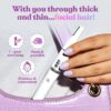 Bombae 4-in-1 Trimmer for Women Facial Hair Removal and Eyebrows- ZHC1015 - Image 6