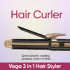 Vega Vhscc 01 Hair Straightener - 3 in 1 Hair Styler- ZHC1017 - Image 5