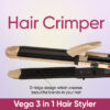 Vega Vhscc 01 Hair Straightener - 3 in 1 Hair Styler- ZHC1017 - Image 4