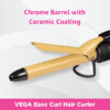 Vega Ease Curl 45 W Hair Curler - Ceramic Coated Barrel- ZHC1019 - Image 6