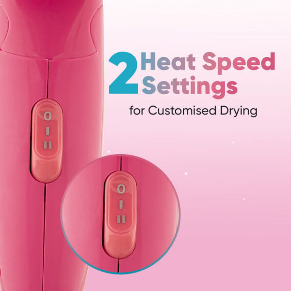 Vega Vhdh-33 1200 W Corded Hair Dryer - Foldable Design | Hanging Loop- ZHC1020 - Image 6