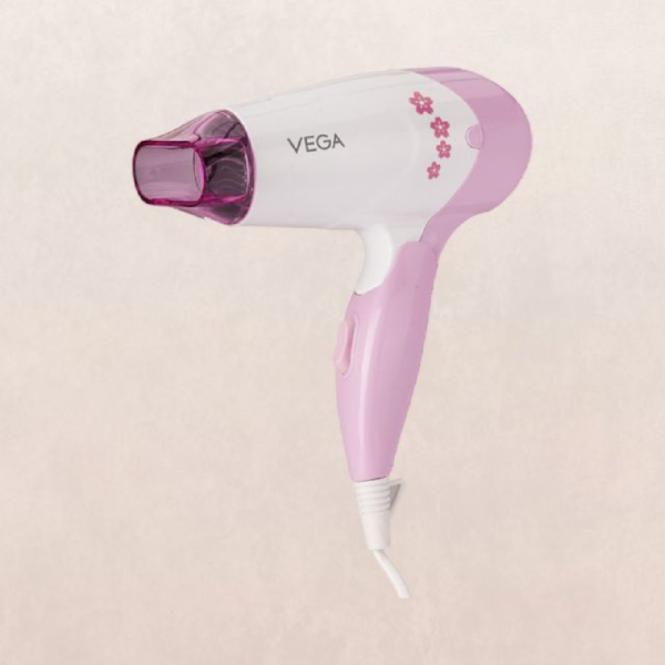 Vega Insta Glam 1000 W Corded Hair Dryer - Low and High Settings | Automatic Overheat Protection- ZHC1021